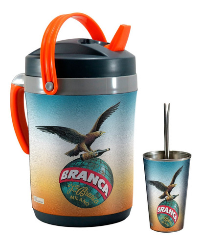 Set Terere Termo Vaso Bombilla, Fernet Branca