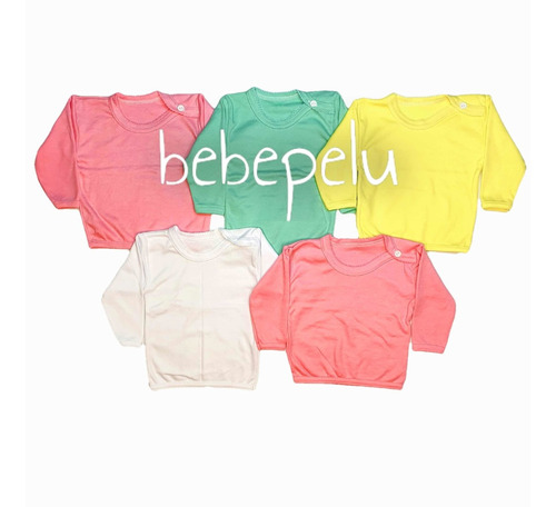 Pack 6 Camisetas Bebé Algodón Niño O Niña ( 0-24 Meses)