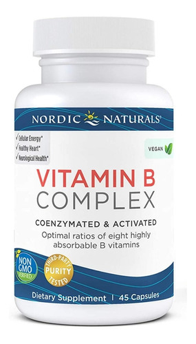 Complejo B Nordic Naturals 45caps - Unidad a $5709