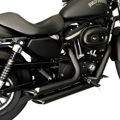 Escapamento Short Shots Preto Harley Sportster 883 Xl1200