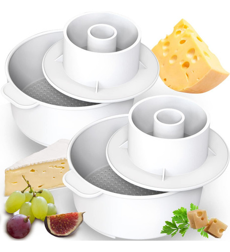Molde Para Queso Kit Para Hacer Queso 2 Pzas Suministros Par