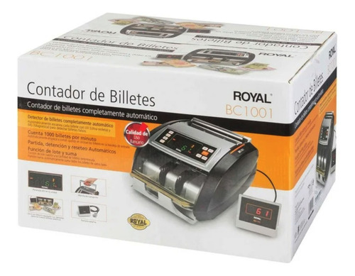 Contadora de billetes Royal bc1001 1000 bill x min luz ultra