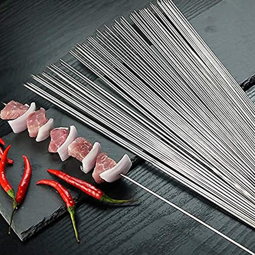 20 Pinchos De Acero Inoxidable, Pinchos De Barbacoa, Pinchos