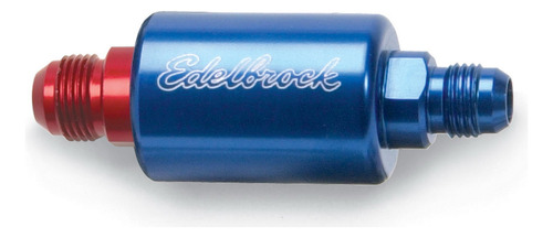 Edelbrock Filtro Combustible Aluminio Anodizado Azul 8130