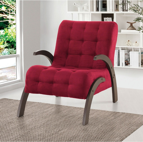 Imagen 2 de 5 de Butaca Living Sillon 1 Cuerpo Sofa Flower Bordo