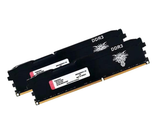 Memoria Ram Ddr3 Gamer Blindada Color Negro 16 Gb ( 2x8 Gb) 