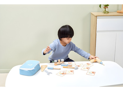Set Juego Didactico Herramientas Carpintero Infantil Madera