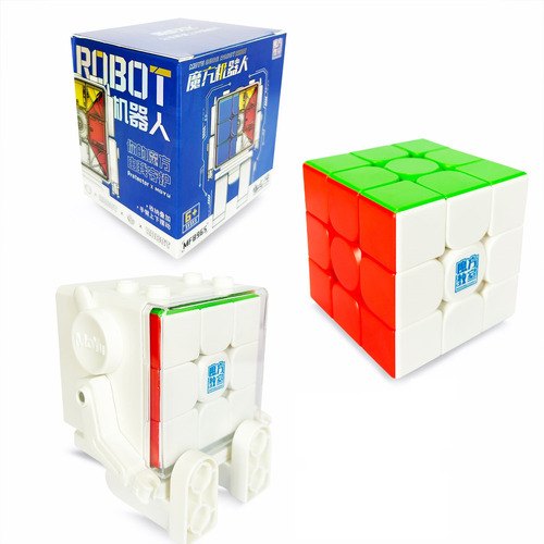 Cubo 3x3 Magnetico Moyu Meilong + Base Robot Rubik Speedcube