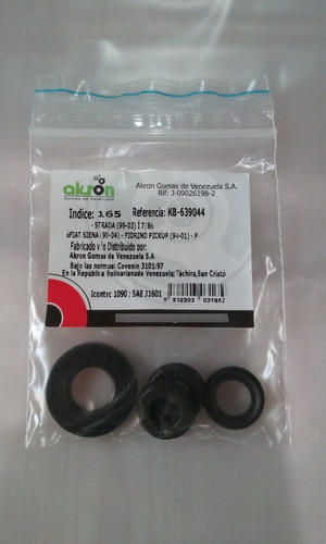 Kit Gomas Reparación Bomba Freno Siena Fiorino Pickup Palio