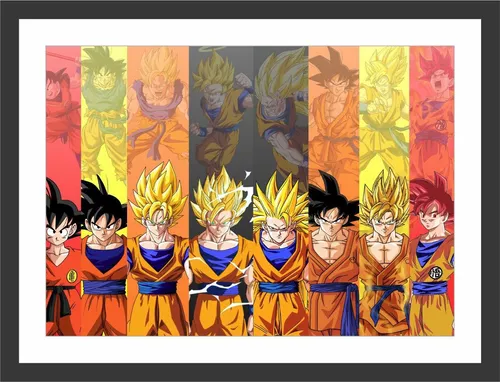 Quadro Decorativo Desenho Anime Dragon Ball Z