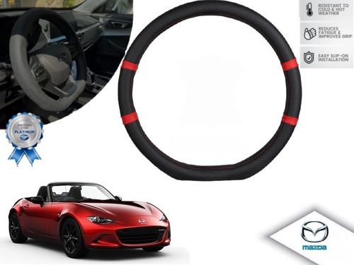 Cubrevolante Negro Rojo Tipo Forma D Chato Mazda Mx5 2016