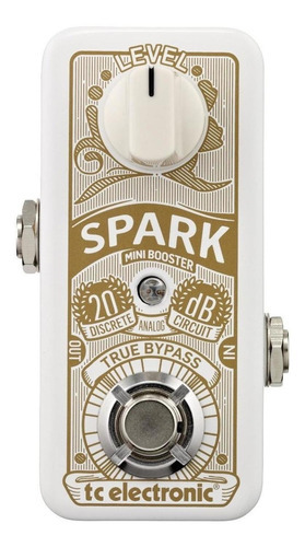 Tc Electronic Spark Mini Booster Pedal Para Guitarra Color Blanco