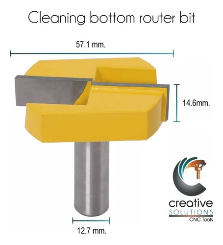 Broca Para Router Fresado Limpieza Rectificado 12.7 1/2 Cncr