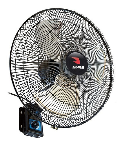 Ventilador De Pared James Industrial Vwi 200 Js Ltda Cantidad de aspas 3 Estructura Negro Aspas Plateado Diámetro 500 mm Material de las aspas Metal