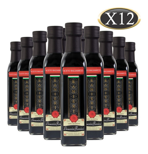 Imagen 1 de 8 de Aceto Balsámico Domenico Ranieri Botella 250 Ml X 12 U