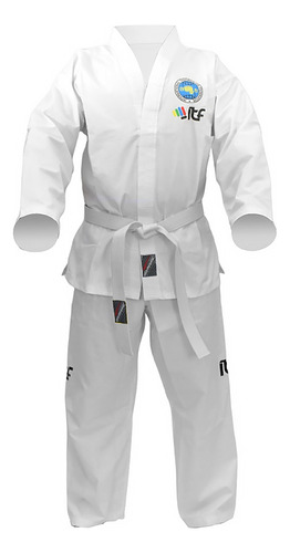 Traje Dobok Taekwondo Itf Logo Nuevo T 5 6 7 Gran Marc Cuota