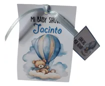 Comprar Souvenirs Baby Shower Velitas De Noche Globito Celeste X10 U