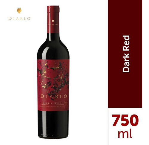 Vinho Chileno Tinto Meio Seco Dark Red Diablo 750ml