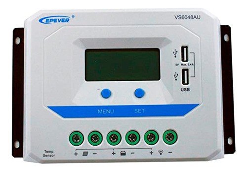 Controlador Solar Epever 12/24/36/48v  60 Amperios Pwm