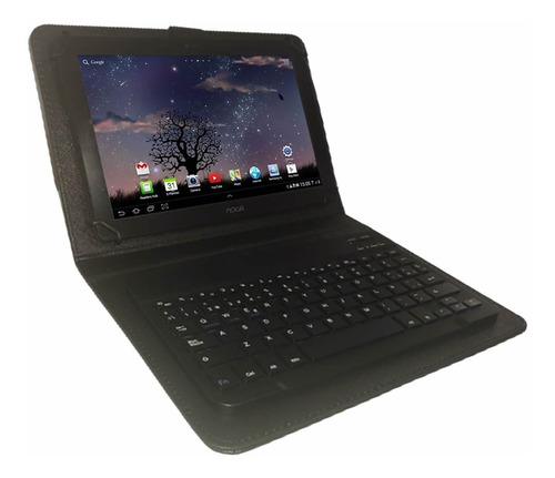 Imagen 5 de 10 de Funda Con Teclado Bluetooth Para Tablet 10 Eco Cuero Noga
