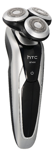 Afeitadora Barba 3 Cabezas Inalámbrica Impermeable Htc Gt618 Color Negro