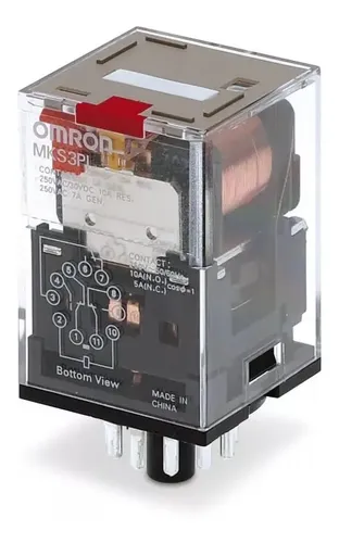 Relé MY4NJ DC 12V 24V AC 110V 220/240V Relé pequeño 5A 14PIN bobina (tamaño : 12V