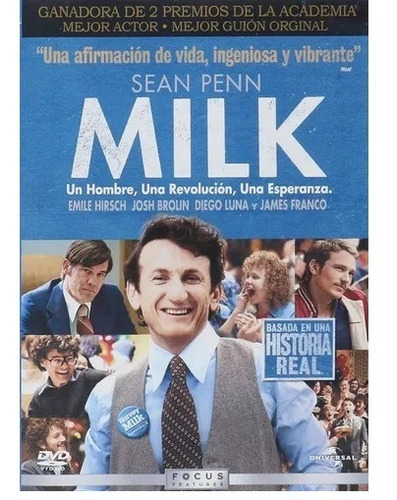 Milk Un Hombre, Una Revolución, Una Esperanza / Dvd Nuevo 