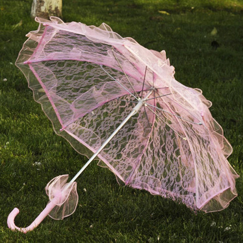 Sombrilla De Encaje Con Flores Para Bodas Y Bodas Para Mujer