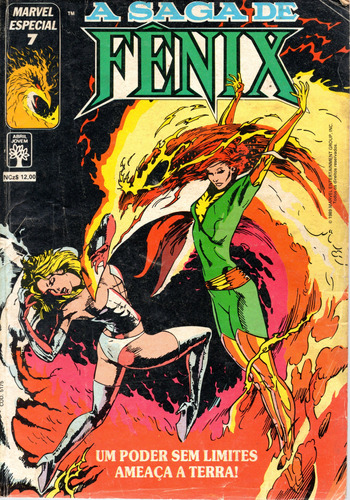 Marvel Especial N° 07 - A Saga De Fenix - 132 Páginas Em Português - Editora Abril - Formato 13,5 X 19 - Capa Mole - 198 - Bonellihq 7 Cx01 Mar24