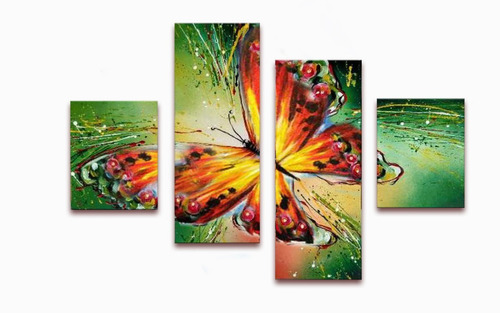 Arte Cuadro Pintura Mariposa Diseños Varios