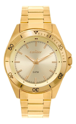 Relógio Condor Masculino Casual Dourado Co2035mti4x