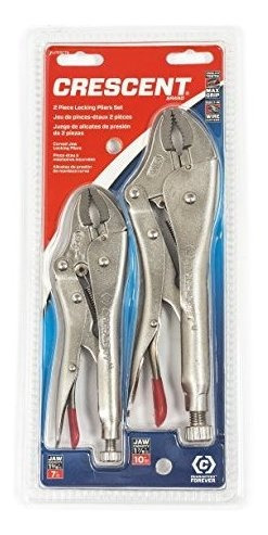 Crescent Clp2setn 7 Y 10 Curved Jaw Locking Plier Set 2 Piez