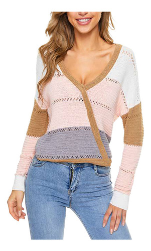 Sudadera De Manga Larga Con Estampado De Patchwork En Contra