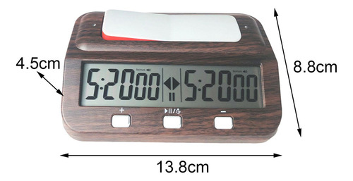 Reloj De Ajedrez Profesional Portátil Para Juego De Ajedrez