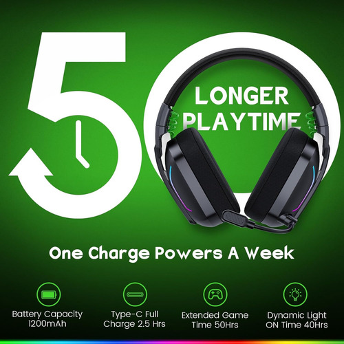 Auriculares Inalámbricos Para Pc, Ps5, Ps4, Switch, Mac, ...