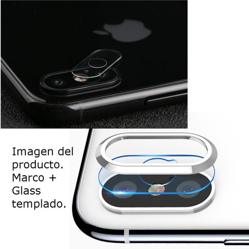 Kit Protector Cámara Lente Marco + Glass iPhone 10 iPhone X