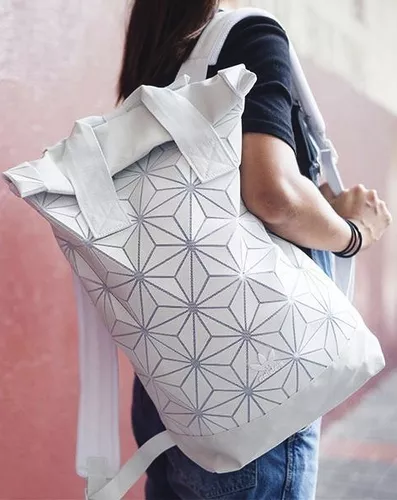 Mochila adidas 3d Roll Top Blanca Urbana De Mujer | Envío gratis
