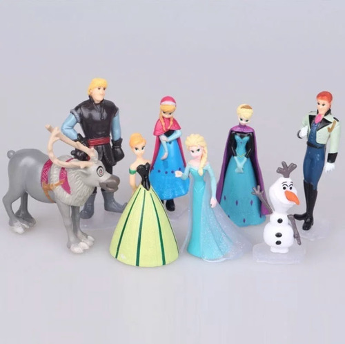 Frozen 8 Piezas Olaf Elsa Anna Kristoff Y Mas Disney Pixar