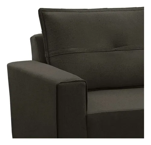Sillón Treviso de terciopelo marrón