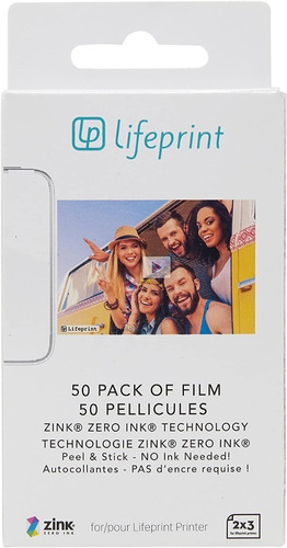 Paquete De 50 Hojas Para Impresora De Fotos Lifeprint Fr2em