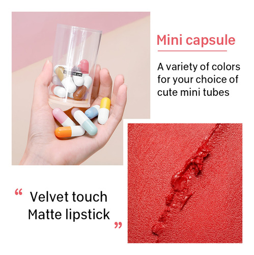 Set De Minipintalabios De 16 Ml, Paquete De 16 Ml, Lápiz Lab