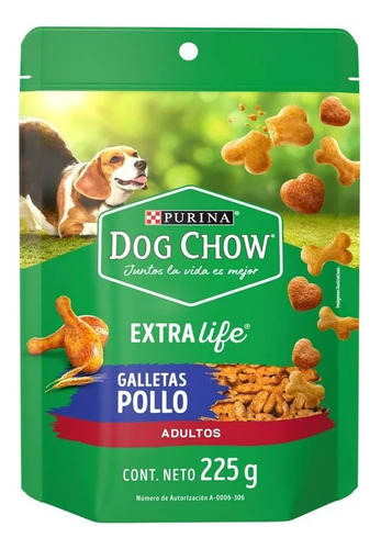 Caja Botana Para Perro Dog Chow Adulto Galleta Pollo 28 Pz
