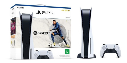 Sony PlayStation 5 CFI-11 825GB FIFA 23 Bundle cor  branco e preto