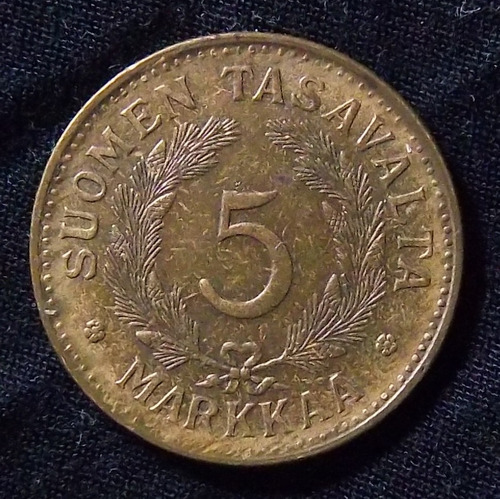 Finlandia 5 Markkaa 1946 S Excelente Km 31a