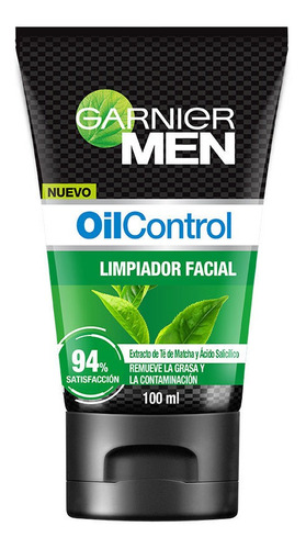 Imagen 2 de 6 de Limpiador Facial Matificante Garnier Men Oil Control 100ml