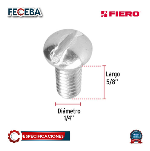 Bolsa Con 150 Tornillos 1/4 X 5/8 Tipo