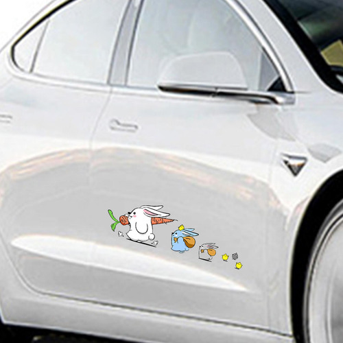 Animal Bunny Stickers Gráfico Para Motos Coches Izquierda L