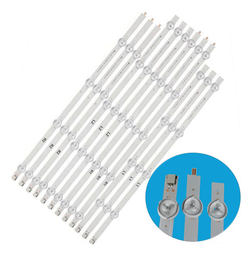 12 Tiras L/r 5y4 Leds Compatible Para 47ln5200 47ln5400