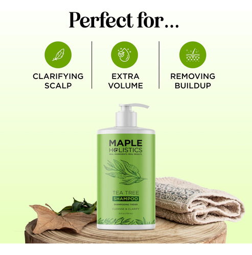 Shampoo Maple Holistics, Óleo De Melaleuca, 750 Ml, Sem Sulf