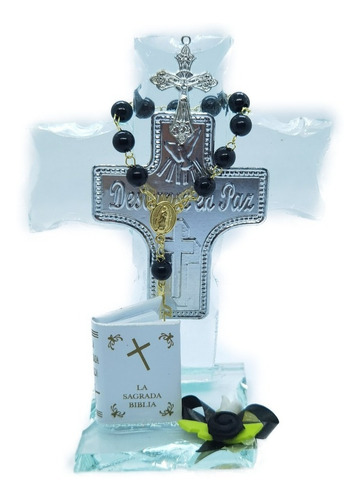 Recuerdo Cruz De Cristal Descance En Paz Funeral 15 Pz